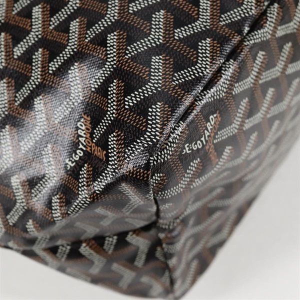 GOYARD サンルイ PM トートバッグ ブラウン ブラック シルバー PVCの画像11
