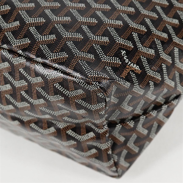 GOYARD サンルイ PM トートバッグ ブラウン ブラック シルバー PVCの画像12