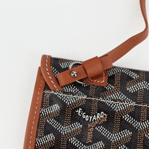 GOYARD サンルイ PM トートバッグ ブラウン ブラック シルバー PVCの画像18