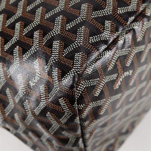 GOYARD サンルイ PM トートバッグ ブラック シルバー PVCの画像12