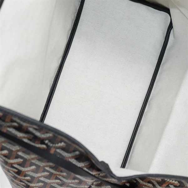 GOYARD サンルイ PM トートバッグ ブラック シルバー PVCの画像14