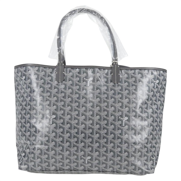 GOYARD サンルイ PM トートバッグ グレー シルバー PVCの画像2