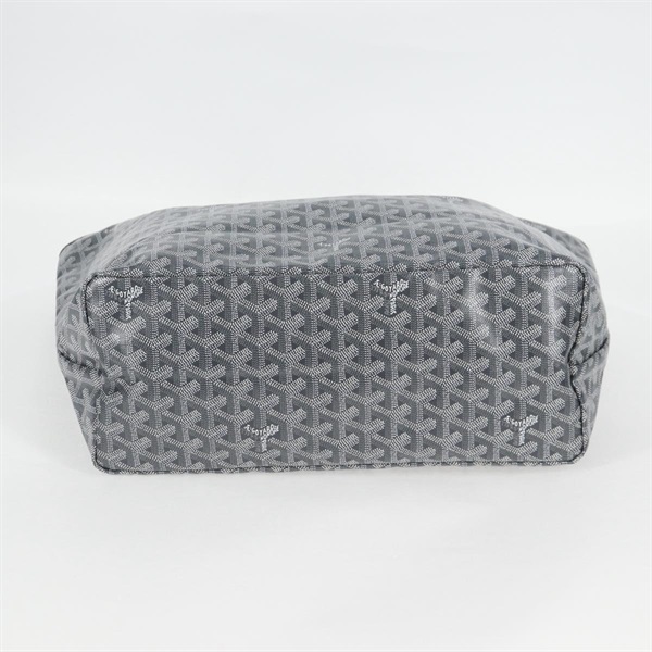 GOYARD サンルイ PM トートバッグ グレー シルバー PVCの画像8