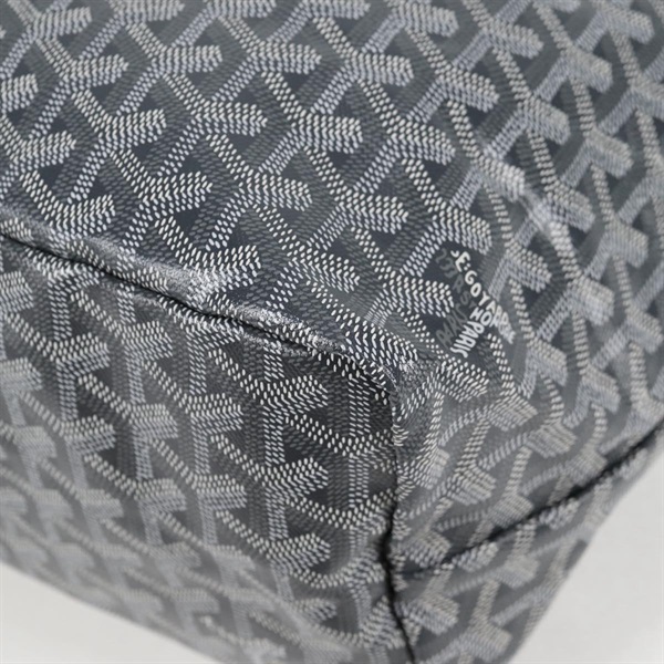 GOYARD サンルイ PM トートバッグ グレー シルバー PVCの画像10