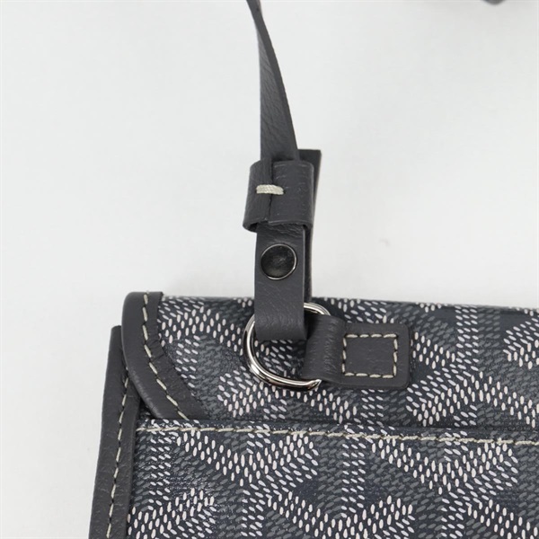 GOYARD サンルイ PM トートバッグ グレー シルバー PVCの画像18