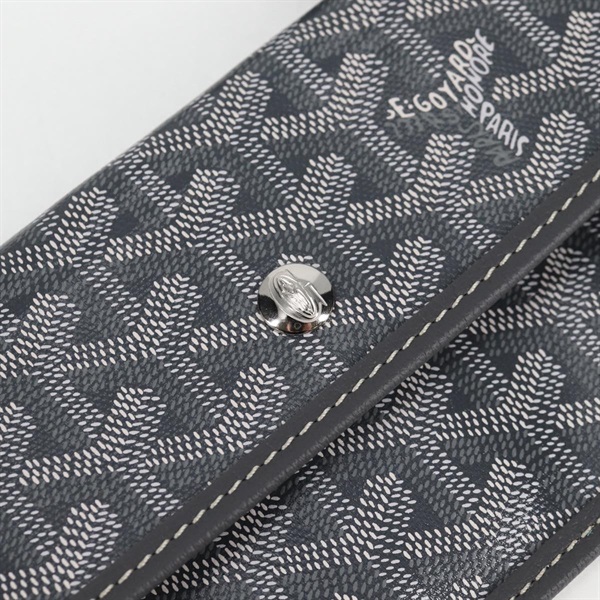 GOYARD サンルイ PM トートバッグ グレー シルバー PVCの画像19