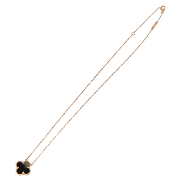 Van Cleef & Arpels ヴィンテージ アルハンブラ ネックレス ゴールド ブラック 750YG オニキスの画像1