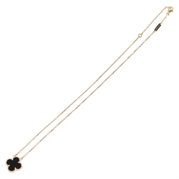 Van Cleef & Arpels ヴィンテージ アルハンブラ ネックレス ゴールド ブラック 750YG オニキスの画像1