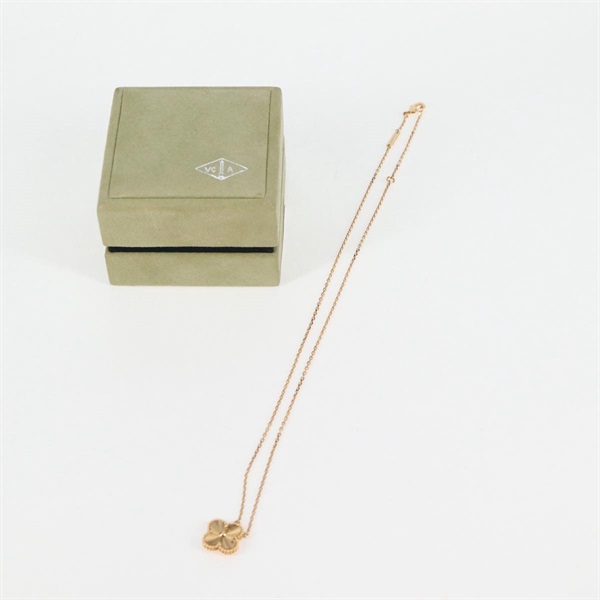 Van Cleef & Arpels ヴィンテージ アルハンブラ ネックレス ゴールド 750YGの画像14
