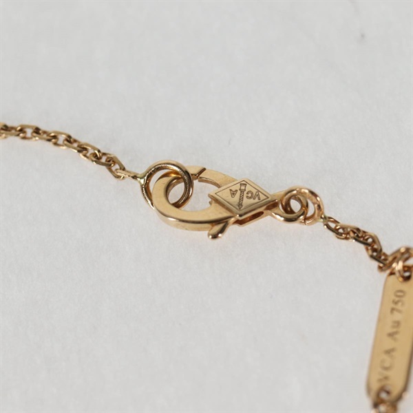 Van Cleef & Arpels ヴィンテージ アルハンブラ ネックレス ゴールド ホワイト 750YG マザーオブパールの画像5