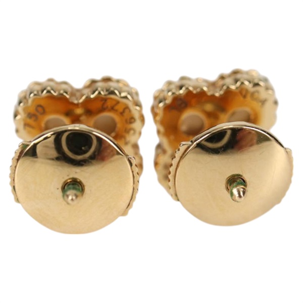Van Cleef & Arpels スウィート アルハンブラ ピアス ゴールド ホワイト 750YG マザーオブパールの画像2