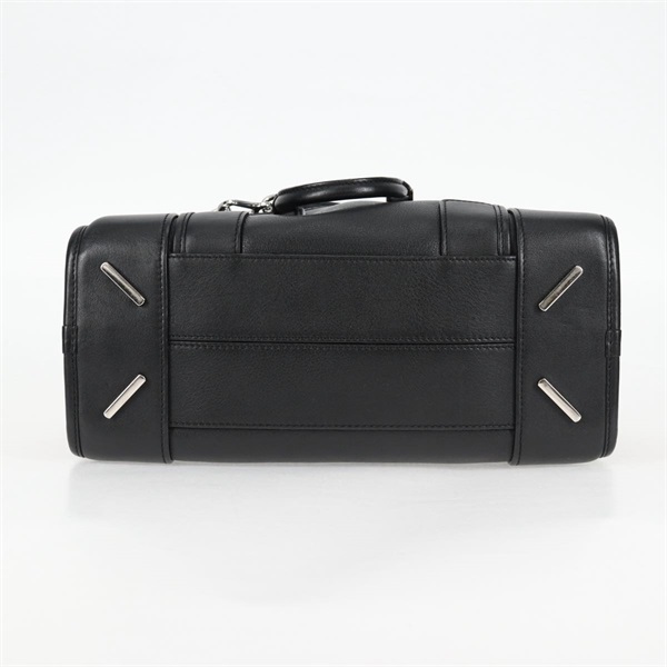 LOEWE アマソナ 28 マルチプリケーション ハンドバッグ ブラック ブラウン ゴールド レザーの画像6