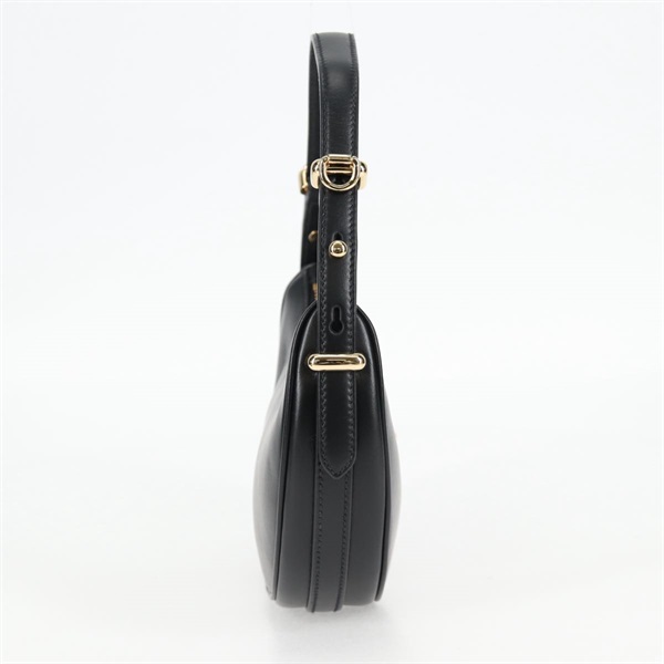 PRADA アーケ ミニ ショルダーバッグ ブラック ゴールド ナッパーレザーの画像3