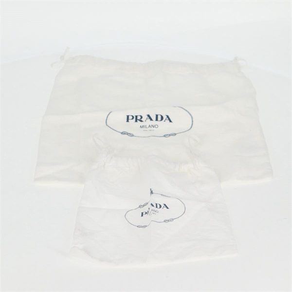 PRADA アーケ ミニ ショルダーバッグ ブラック ゴールド ナッパーレザーの画像11