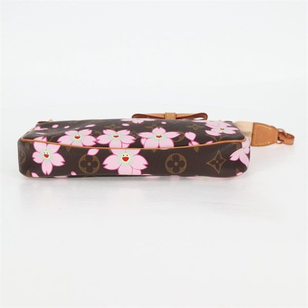 LOUIS VUITTON ポシェットアクセソワール ショルダーバッグ M92006 ブラウン ピンク ゴールド PVCの画像5