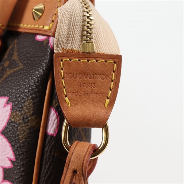 LOUIS VUITTON ポシェットアクセソワール ショルダーバッグ M92006 ブラウン ピンク ゴールド PVCの画像8