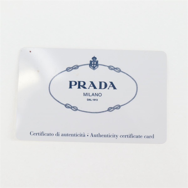 PRADA ロゴ ワンショルダーバッグ ショルダーバッグ ブラック シルバー ソフトカーフの画像10