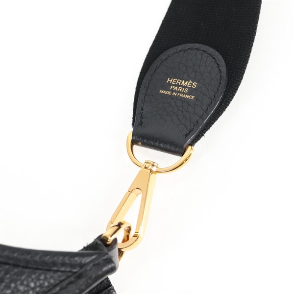 HERMES エヴリン3 PM 2021年 Z ショルダーバッグ ノワール ゴールド トリヨンクレマンスの画像8