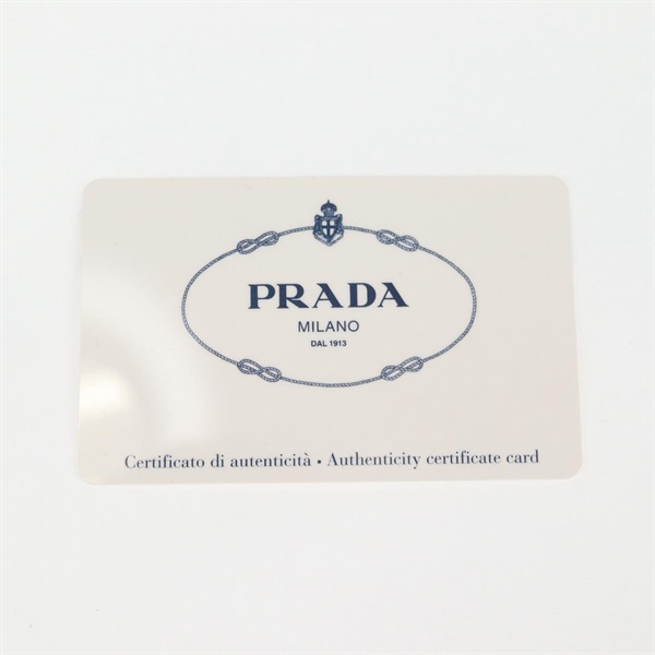 PRADA ロゴ ミニボストン トートバッグ ブラック シルバー テスートの画像9