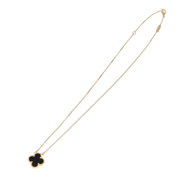 Van Cleef & Arpels ヴィンテージ アルハンブラ ネックレス ゴールド ブラック 750YG オニキスの画像1