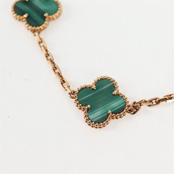 Van Cleef & Arpels ヴィンテージ アルハンブラ 5モチーフ ブレスレット イエローゴールド グリーン 750YG マラカイトの画像1