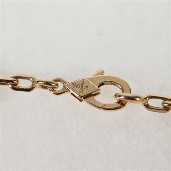 Van Cleef & Arpels ヴィンテージ アルハンブラ 5モチーフ ブレスレット イエローゴールド グリーン 750YG マラカイトの画像4