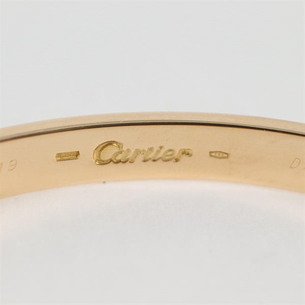 Cartier ラブ ブレスレット バングル 19 イエローゴールドールド 750YGの画像4