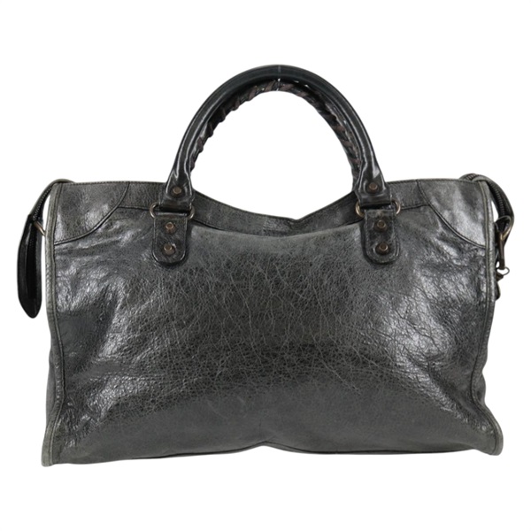 BALENCIAGA シティ ハンドバッグ ブラック ブラック レザーの画像1