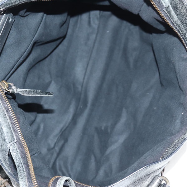 BALENCIAGA シティ ハンドバッグ ブラック ブラック レザーの画像8
