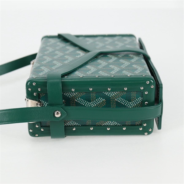 GOYARD ミノディエールトランクバッグ ショルダーバッグ グリーン PVCの画像2
