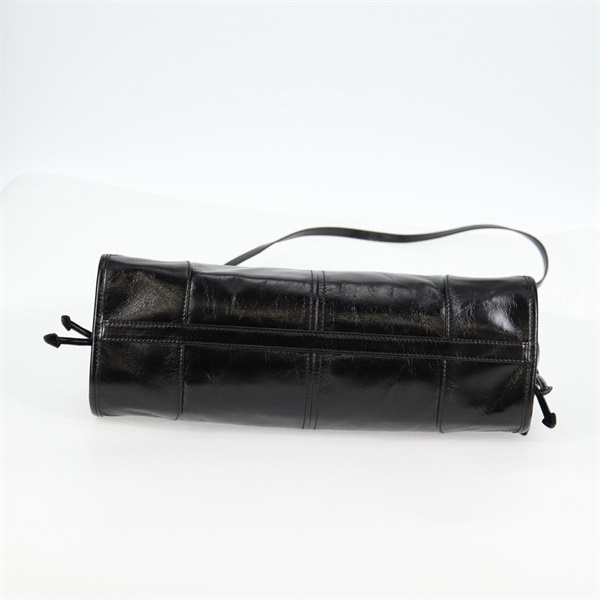 PRADA ボニーミディアム トートバッグ ブラック ゴールド レザーの画像5